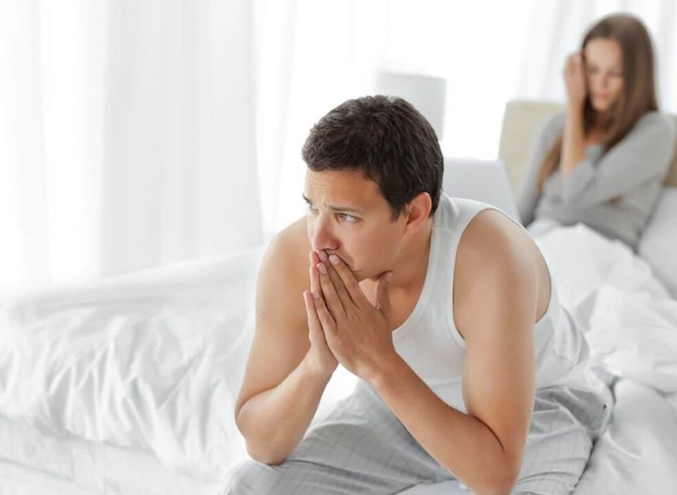 a man with poor potency due to prostatitis